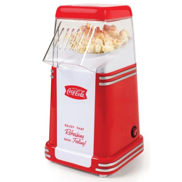 Nostalgia Electrics Coca Cola Mini Counter Top Hot Air Popcorn Maker New - Coke - Picture 3 of 3